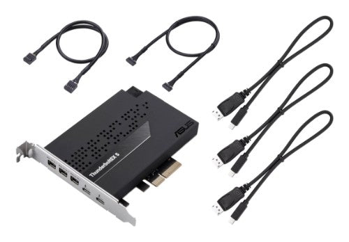 ASUS ThunderboltEX 5 interface cards/adapter Internal Mini DisplayPort, PCIe, USB 2.0