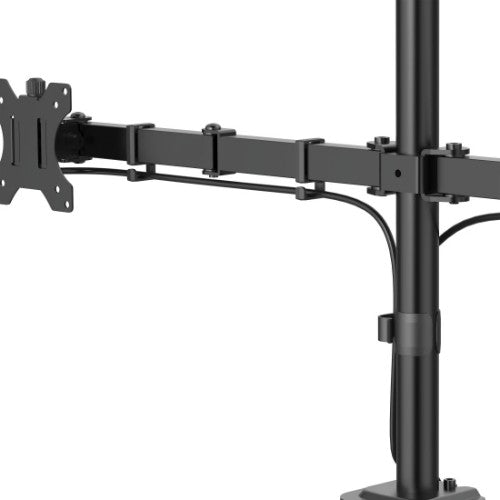 Hama Monitor Mount, 2 Monitors, Height-adjustable, Swivel/Tilt, 13" - 35", Black