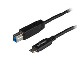 StarTech.com 3ft (1m) USB-B to USB-C Cable, USB 10Gbps, Data Cord, USB 3.2 Gen 2, USB-C Data Transfer Cable