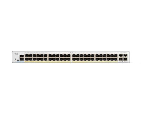 Cisco Catalyst 1300-48P-4G Managed Switch, 48 Port GE, PoE, 4x1GE SFP, Limited Lifetime Protection (C1300-48P-4G)