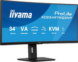 iiyama ProLite XCB3497WQSNP-B1 computer monitor 86.4 cm (34") 3440 x 1440 pixels UltraWide Quad HD LED Black