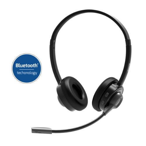 Port Designs PORT Connect 912004 headphones/headset Wired & Wireless Head-band Calls/Music USB Type-C Bluetooth Black