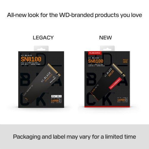 SanDisk WD_BLACK™ SN8100 NVMe™ SSD POWERED BY 4 TB