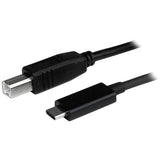 StarTech.com 3ft (1m) USB-B to USB-C Cable, Data Cord, USB 2.0, USB-C Data Transfer Cable
