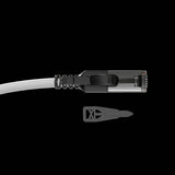 Lindy 2m Cat.6A S/FTP Locking Network Cable, Grey