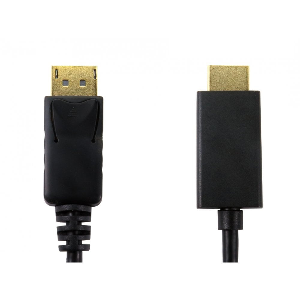 Cables Direct HDPORT-0054K-2M video cable adapter DisplayPort HDMI Black  - Computer Cables - Cables Direct