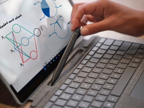 Microsoft Surface Pro Signature Keyboard with Slim Pen 2 Platinum Microsoft Cover port AZERTY Belgian
