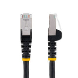 StarTech.com 7.5m CAT6a Ethernet Cable - Black - Low Smoke Zero Halogen (LSZH) - 10GbE 500MHz 100W PoE++ Snagless RJ-45 w/Strain Reliefs S/FTP Network Patch Cord