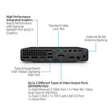 HP 800 G9 Intel® Core™ i7 i7-12700 16 GB DDR5-SDRAM 512 GB SSD Windows 11 Pro Mini PC Black