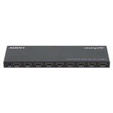Manhattan 4K@60Hz 8-Port HDMI Splitter with Downscaling, Splits One HDMI Input to Eight HDMI Outputs (1x8), 18G, EDID Switch for Downscaling, Black