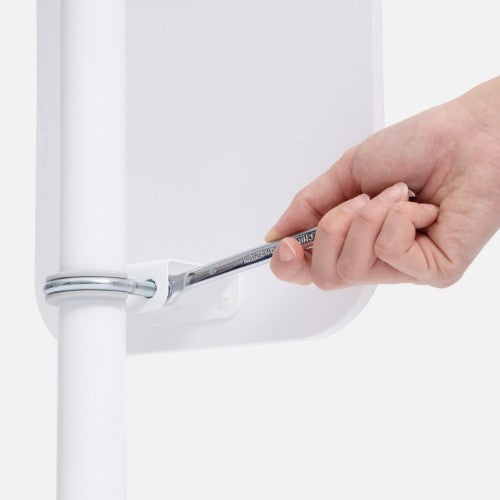 Bouncepad Original Floorstanding + Branding Board (inc USB Cable) | Covered Front Camera and Home Button | White | Samsung Galaxy Tab A9+ and A11+ 11-inch (2023 - 2025)