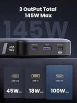 Ugreen 90597A power bank 25000 mAh Grey