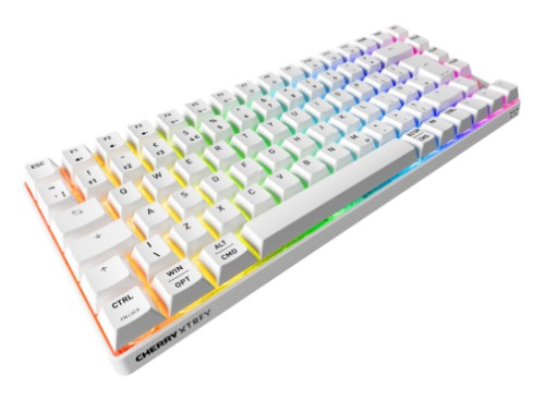 CHERRY XTRFY K33 Compact Wireless keyboard Gaming USB + RF Wireless + Bluetooth QWERTY UK English White