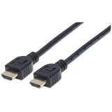 Manhattan HDMI 4K@60Hz Cable with Ethernet - CL3 rated, 3m, Suitable for In-Wall use, For ALL 4K & 1080p/HD uses - when upgrading now or have it ready for when you need it, Male to Male, Black, Ultra HD 4k x 2k, Lifetime Warranty, Premium High Speed