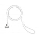 Compulocks T-bar Security Keyed Cable Lock White