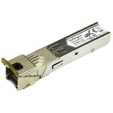 StarTech.com Gigabit Copper RJ45 SFP Transceiver Module - HP 453154-B21 Compatible~HPE 453154-B21 Compatible SFP Module - 1000BASE-T - SFP to RJ45 Cat6/Cat5e - 1GE Gigabit Ethernet SFP - RJ-45 100m - HPE 6120XG, 6120G, Flex Fabric