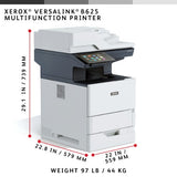 Xerox VersaLink B625 A4 61ppm Duplex Copy/Print/Scan/Fax PS3 PCL5e/6 2 Trays 650 Sheets