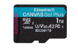 Kingston Technology 1TB microSDXC Canvas Go Plus Gen4 200MB/s A2 U3 V30 Card + Adapter