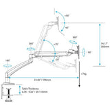 StarTech.com Single Desk-Mount Monitor Arm - Full Motion Articulating - Steel