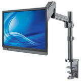 Manhattan Desk Mount for TV & Monitors (Full Motion Gas Spring), For screens 13" to 27", Clamp or Grommet Assembly, VESA compatibility: 75x75mm and 100x100mm - check the dimensions of the four mounting holes on back of screen to ensure it fits, Max 8kg, B