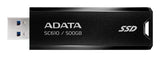 ADATA SC610 500 GB USB Type-A 3.2 Gen 2 (3.1 Gen 2) Black
