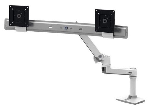 Ergotron LX Series 45-522-216 monitor mount / stand 63.5 cm (25") Black, White Desk