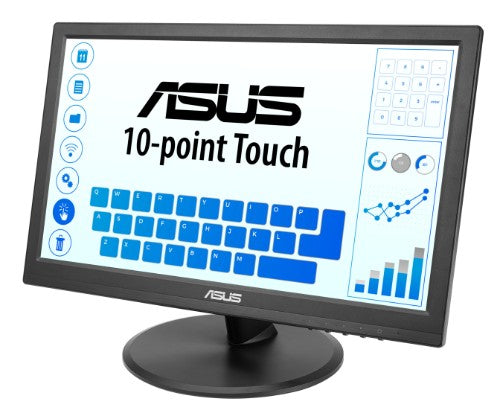 ASUS Touch VT169HE computer monitor 39.6 cm (15.6") 1920 x 1080 pixels Full HD LED Touchscreen Tabletop Black
