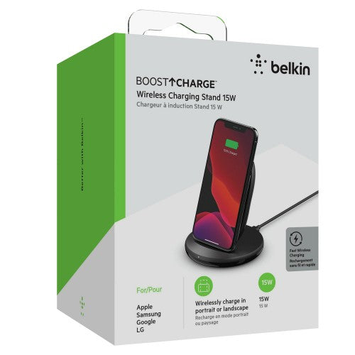 Belkin Boost Charge Smartphone Black AC Wireless charging Fast charging Indoor