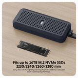 HYPER HD5001GL storage drive enclosure SSD enclosure Black M.2