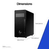 HP Z2 Tower G1i Intel Core Ultra 7 265 32 GB DDR5-SDRAM 1 TB SSD NVIDIA RTX A1000 Windows 11 Pro Workstation AI Workstation, AI PC Black