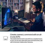 HP EliteStudio 8 All-in-One G1i 23.8 inch Desktop AI PC Intel Core Ultra 7 60.5 cm (23.8") 1920 x 1080 pixels 24 GB DDR5-SDRAM Windows 11 Pro Wi-Fi 7 (802.11be) Silver