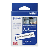 Brother TZE-N201 DirectLabel black on white 3,5mm x 8m for Brother P-Touch TZ 3.5-12mm/18mm/18mm HSE/24mm/36mm