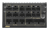 MSI MEG Ai1600T PCIE5 power supply unit 1600 W 24-pin ATX ATX Black