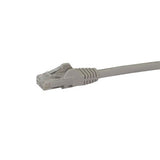 StarTech.com 10m CAT6 Ethernet Cable - Grey CAT 6 Gigabit Ethernet Wire -250MHz 100W PoE RJ45 UTP Network/Patch Cord Snagless w/Strain Relief Individually Tested