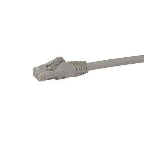StarTech.com 25ft CAT6 Ethernet Cable - Gray CAT 6 Gigabit Ethernet Wire -250MHz 100W PoE RJ45 UTP Network/Patch Cord Snagless w/Strain Relief Individually Tested