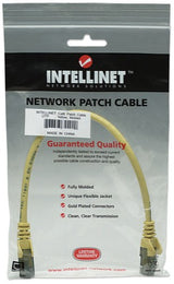 Intellinet Network Patch Cable, Cat6A, 30m, Yellow, Copper, S/FTP, LSOH / LSZH, PVC, RJ45, Gold Plated Contacts, Snagless, Booted, Lifetime Warranty