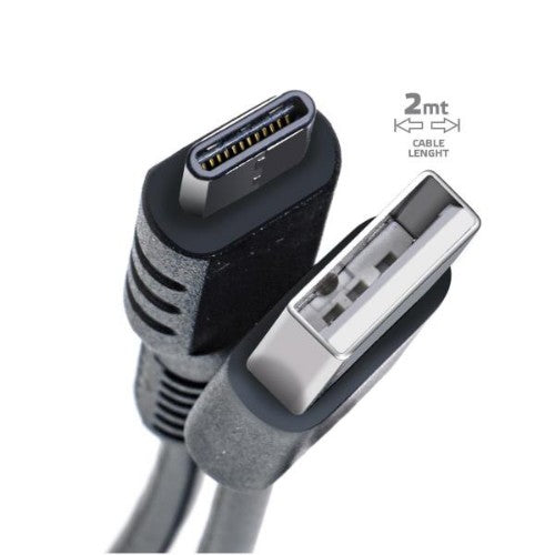 Celly USB-C2M USB cable 2 m USB A USB C Black