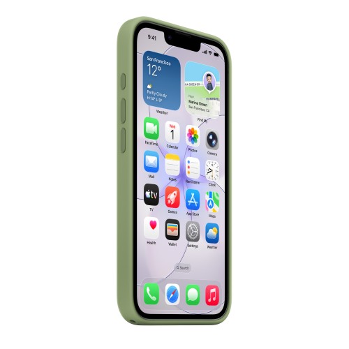Apple iPhone 17e Silicone Case with MagSafe – Light Moss