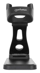 Manhattan Adjustable Barcode Scanner Stand, Height and Angle Adjustable, suitable for barcode scanner products 153997, 154116 and 154185, Black, Lifetime Warranty