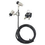 Targus DEFCON P2MKL cable lock Grey 1.8 m