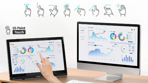 Hannspree HT165HPB computer monitor 39.6 cm (15.6") 1920 x 1080 pixels Full HD LCD Touchscreen Black