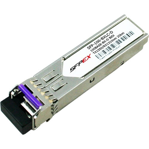 Alcatel-Lucent Enterprise SFP-100-BXLC-D network transceiver module Fiber optic 100 Mbit/s 1550 nm