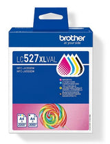 Brother LC-527XLVAL Ink cartridge multi pack Bk,C,M,Y high-capacity 3500pg + 3x2000 pg Pack=4 for Brother MFC-J 4350