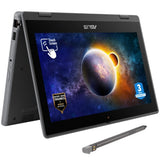 ASUS BR1100F-CS41XA-3Y Intel® Celeron® N N4500 Hybrid (2-in-1) 29.5 cm (11.6") Touchscreen HD 4 GB DDR4-SDRAM 128 GB eMMC Wi-Fi 6 (802.11ax) Windows 11 Pro Education Grey