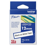 Brother TZE-231S2 DirectLabel black on white 12mm x 4m for Brother P-Touch TZ 3.5-18mm/6-12mm/6-18mm/6-24mm/6-36mm