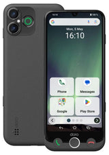 Doro Aurora A30 15.5 cm (6.1") Dual SIM Android 14 4G USB Type-C 6 GB 128 GB 5000 mAh Graphite