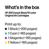HP CN637EE/300 Printhead cartridge multi pack black + color, 2x200 pages ISO/IEC 24711 200pg + 160 pg Pack=2 for HP DeskJet D 2500/OfficeJet J 4500