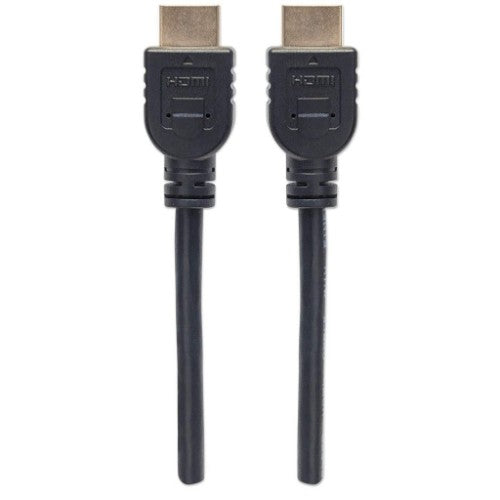 Manhattan HDMI 4K@60Hz Cable with Ethernet - CL3 rated, 3m, Suitable for In-Wall use, For ALL 4K & 1080p/HD uses - when upgrading now or have it ready for when you need it, Male to Male, Black, Ultra HD 4k x 2k, Lifetime Warranty, Premium High Speed