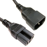 Cables Direct C14 - C15 1.8m Black C14 coupler C15 coupler