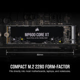 Corsair MP600 CORE XT 2 TB M.2 PCI Express 4.0 NVMe QLC 3D NAND